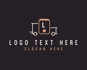 Riding - Mobile Delivery Truck Vehicle logo design