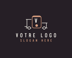 Smartphone - Mobile Delivery Truck Vehicle logo design