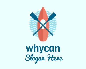 Kayaking Canoe Boat Logo