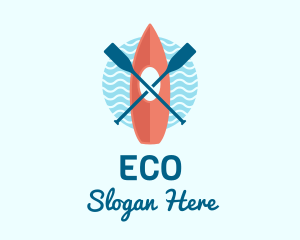 Sporting Event - Kayaking Canoe Boat logo design