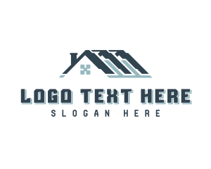 Residence - Housing Roof Builder logo design