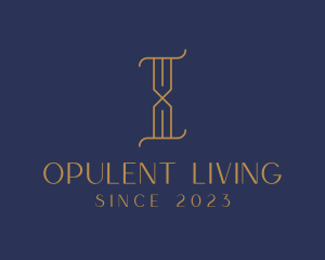 Luxurious - Golden Luxury Letter I logo design