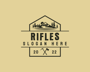 Rustic Mountain Axe Logo