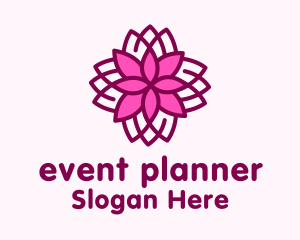 Geometric Flower Spa Logo