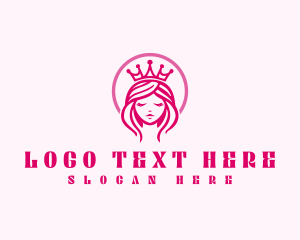 Princess - Princess Crown Girl logo design