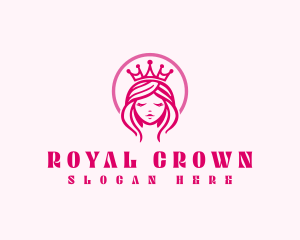 Princess - Princess Crown Girl logo design