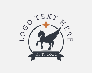 Mustang - Pegasus Equestrian Agency logo design