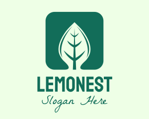 Conservation - Green Leaf App logo design