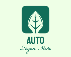 Earth - Green Leaf App logo design