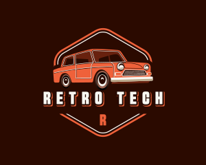 Car Retro Garage logo design