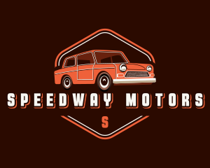 Car Retro Garage logo design