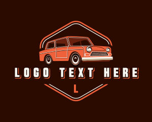 Driving - Car Retro Garage logo design
