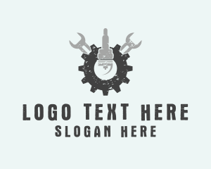 Industrial Wrench Gear Logo