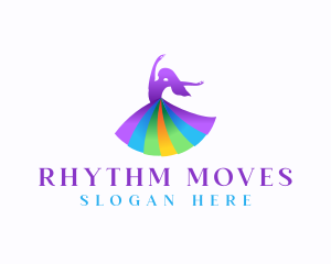 Dancing - Woman Dancing Instructor logo design