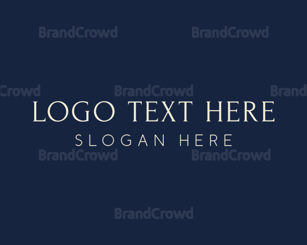 Gold Elegant Wordmark Logo