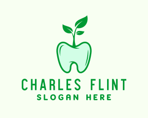 Leaf Dental Tooth Logo