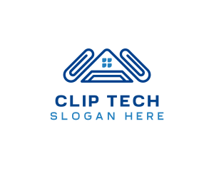 Clip - Office Paper Clip logo design