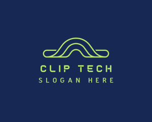 Neon Tech Wave logo design