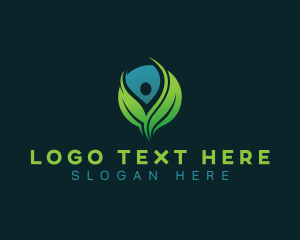 Foundation - Human Leaf Wellness logo design