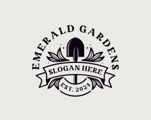 Shovel Plant Gardening  logo design