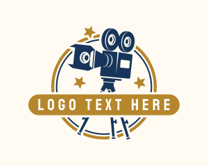 Tripod - Vintage Camera Film logo design