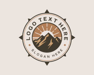 Outdoor - Mountain Outdoor Compass logo design