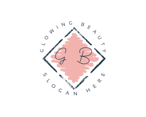 Aesthetician - Cosmetics Watercolor Brush logo design