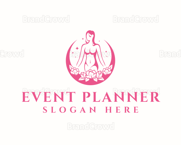 Woman Flower Spa Logo