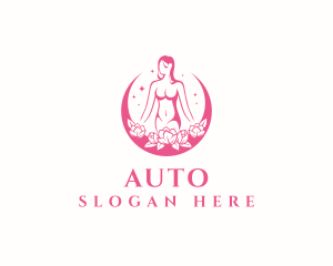 Woman - Woman Flower Spa logo design