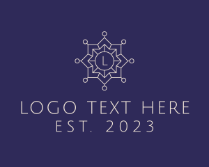 Beige - Geometric Star Lantern logo design