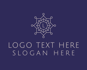 Geometric Star Lantern  Logo