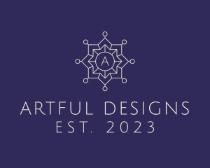 Geometric Star Lantern  logo design