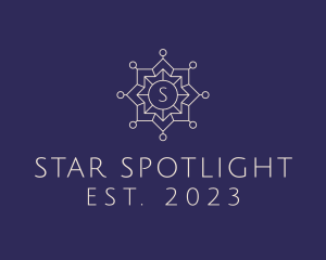 Geometric Star Lantern  logo design