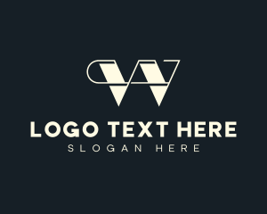 Letter W - Professional Business Retro Letter W logo design