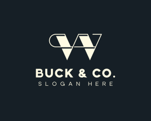 Professional Business Retro Letter W logo design