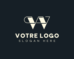 Pr - Professional Business Retro Letter W logo design