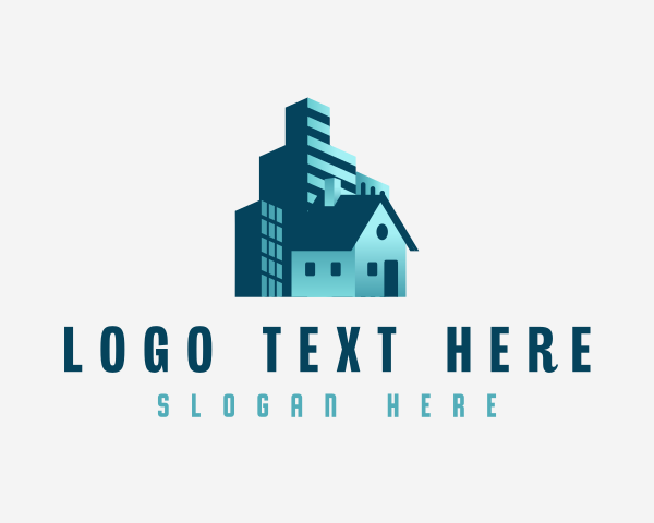 Metropolitan - Real Estate Condominium logo design