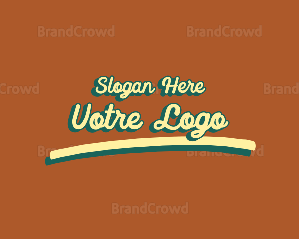 Cursive Comic Wordmark Logo