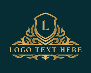 Gold - Luxury Monarch Crest logo design