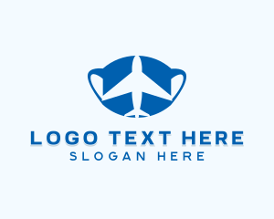 Aeroplane - Travel Airplane Face Mask logo design