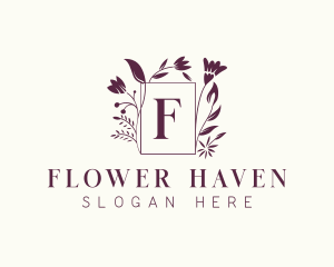 Flower Frame Ornament logo design