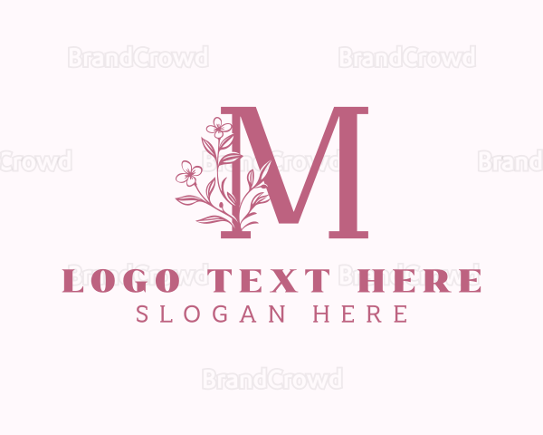 Feminine Beauty Letter M Logo