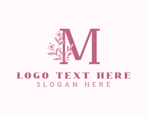 Organic - Feminine Beauty Letter M logo design