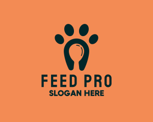 Feed - Dog Food Paw logo design