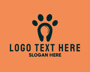 Hungry - Dog Food Paw logo design