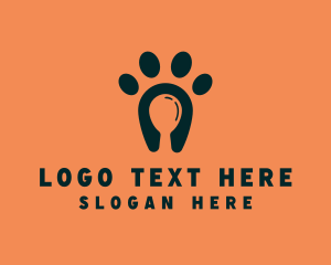 Veterinarian - Dog Food Paw logo design