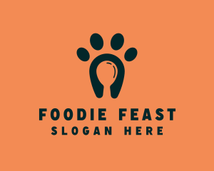 Dog Food Paw logo design