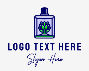 Perfume Bottle - Organic Fragrance Boutique logo design