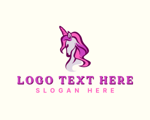 Lesbian - Mythical Unicorn Creature logo design