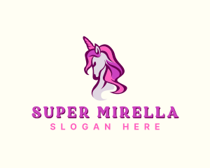 Mythical Unicorn Creature Logo